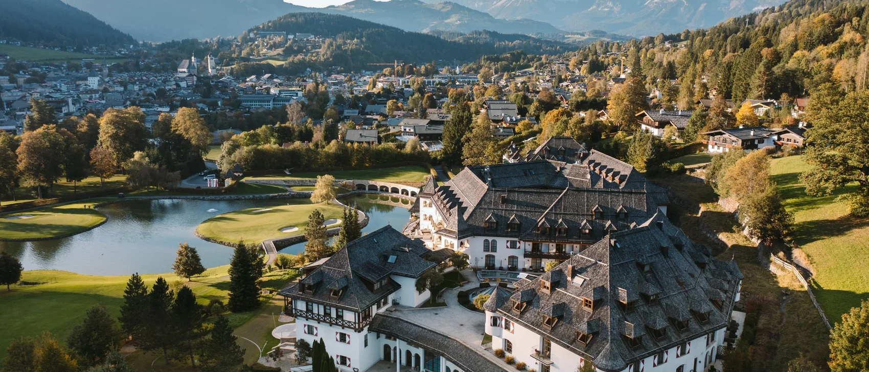 Kitzbühel aus der Vogelperspektive