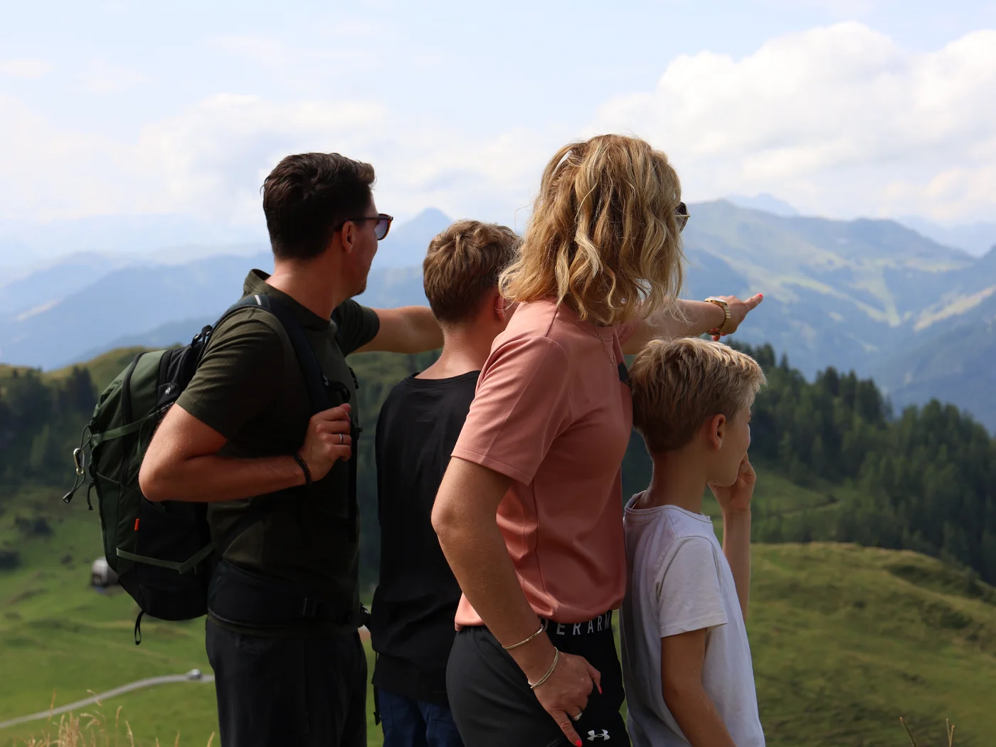 Family on a mountain Family on a mountain