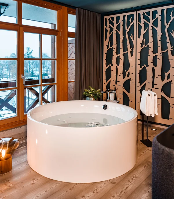 Ein Hotel mit freistehender Badewanne?