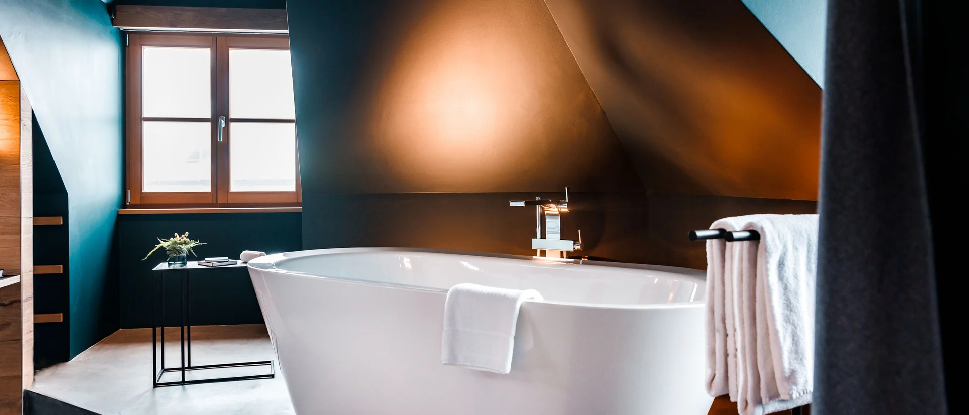 Ein Hotel mit freistehender Badewanne?